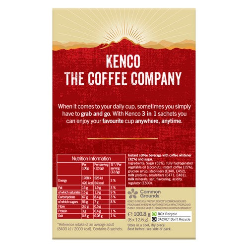 Kenco 3 in 1 Sachets