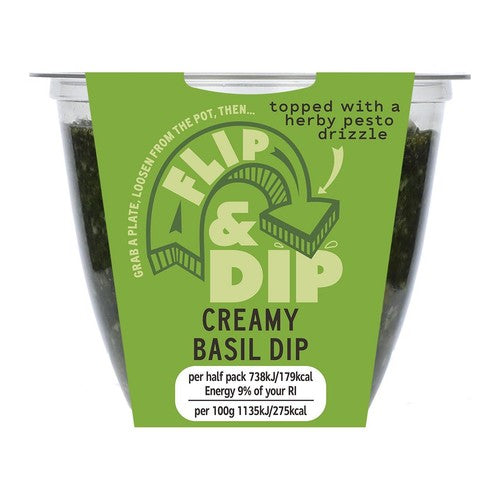 M&S basil dip with pesto drizzle (British brand)