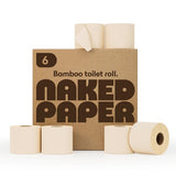 Naked Paper unbleached bamboo toilet paper extra long (British brand)