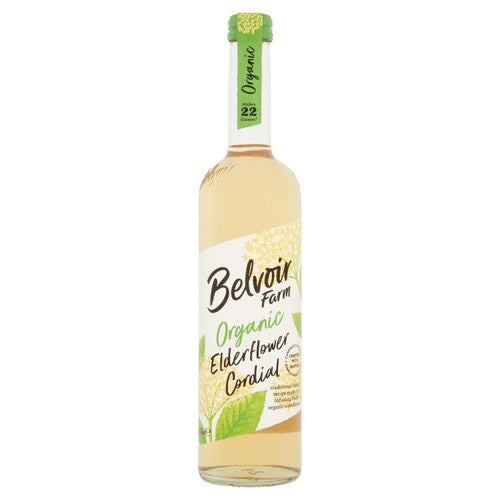 Belvoir organic elderflower cordial 500ml - British product