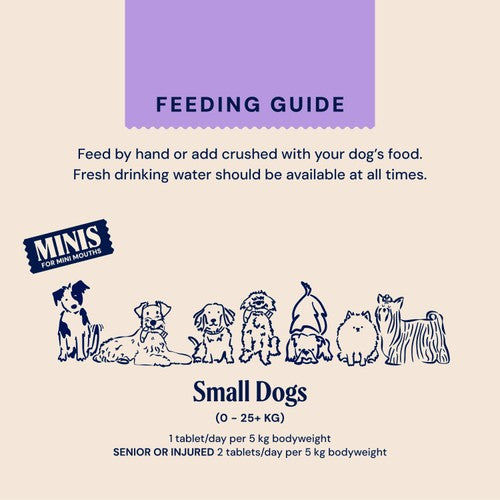 Pooch & Mutt small dog joint supplement 100g, imported from the UK