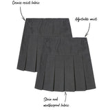 M&S Girls Crease Resistant School Skirts, 13-14 Years, Grey