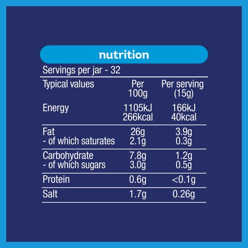 Heinz light mayonnaise 480g, UK version