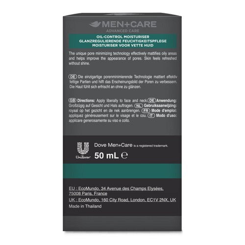 Dove Men Care Oil Control Moisturiser 50ml - British product