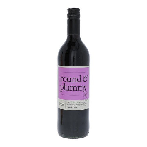 M&S Round & Plummy red wine 75cl, imported from the UK