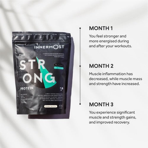Innermost whey protein powder vanilla 520g, UK version