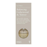 M&S Cedarwood Vetiver Reed Diffuser 80ml, imported from the UK