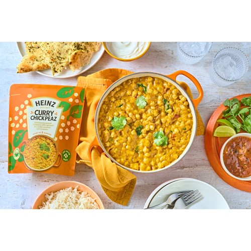 Heinz curry chickpeas with coconut and spinach 550g, UK version