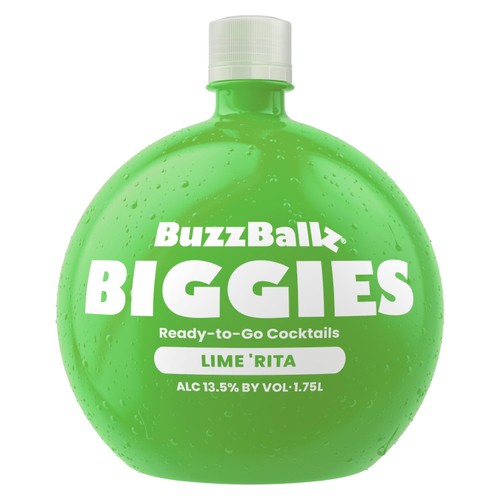 BuzzBallz Biggies Tequila Rita margarita cocktail, UK version