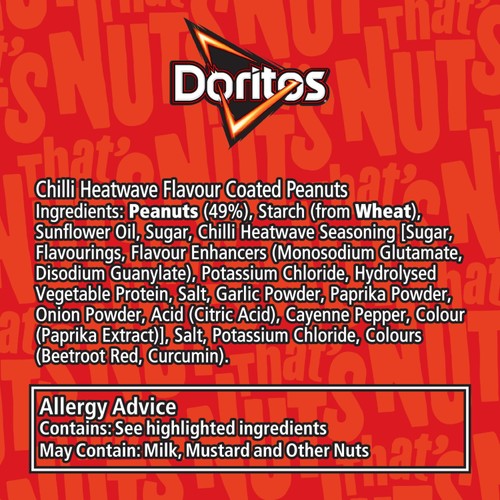 That's Nuts Doritos Chilli Heatwave coated peanuts 160g (British brand)