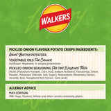 Walkers pickled onion crisps 6-bag multipack (British brand)