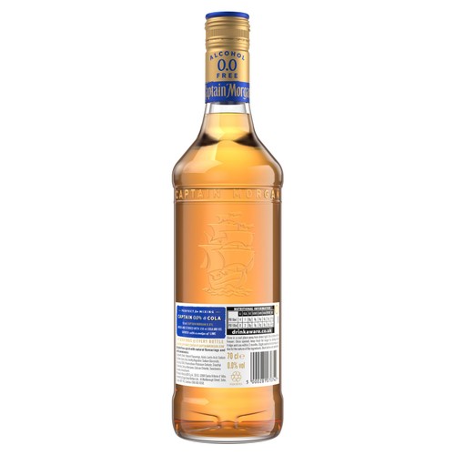 Captain Morgan Spiced Gold 0.0% alcohol-free spirit drink 70cl - British product