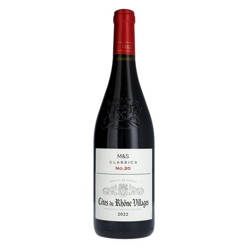 M&S Cote du Rhone red wine half bottle, imported from the UK