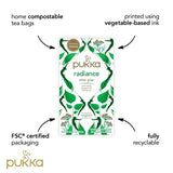 Pukka Organic Radiance Tea 20 Home Compostable Herbal Tea Bags
