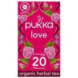 Pukka Organic Love Tea 20 Home Compostable Herbal Tea Bags