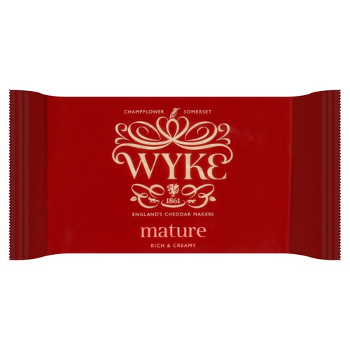 Wyke Farms mature white cheddar cheese 300g (British brand)