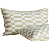 M&S bedding set geometric green super king size (British brand)
