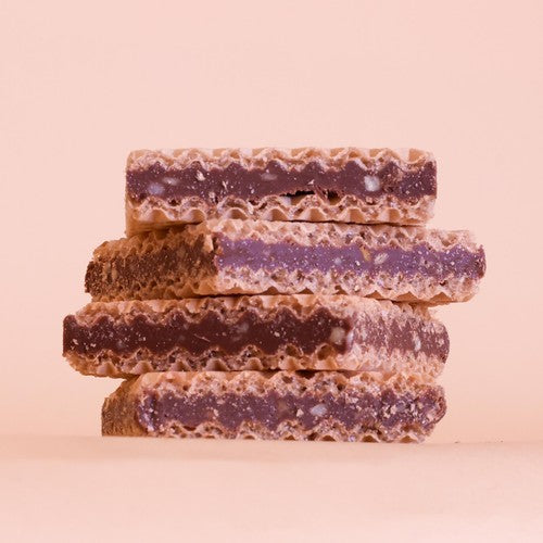 NEOH Hazelnut Chocolate Wafer Multipack, 4 Bars No Added Sugar, High Fibre