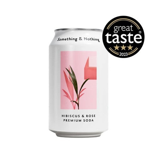 Something  Nothing Hibiscus  Rose Premium Soda
