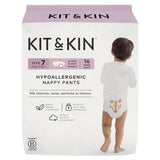 Kit & Kin Hypoallergenic Nappy Pants size 7 17+kg, UK version
