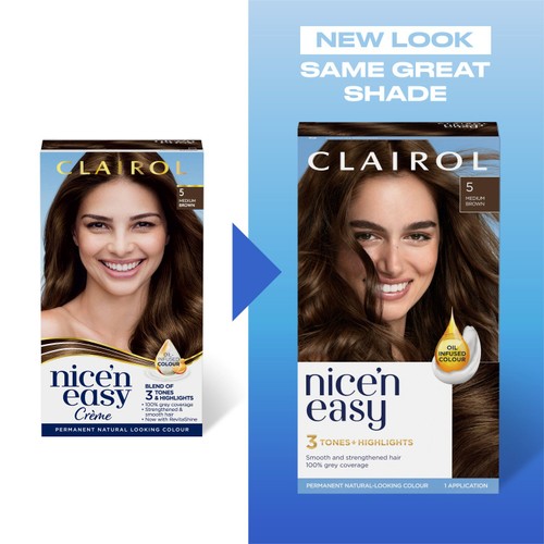 Clairol Nice'n Easy hair dye kit in Baby Blonde shade - British product