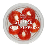 M&S bell peppers stuffed with cream cheese 120g, imported from the UK