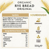Biona Organic Rye Bread Sliced 500g - British product