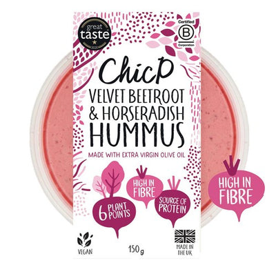 M&S ChicP Velvet Beetroot & Horseradish Hummus Dip 150g- Buy online at McGrocer
