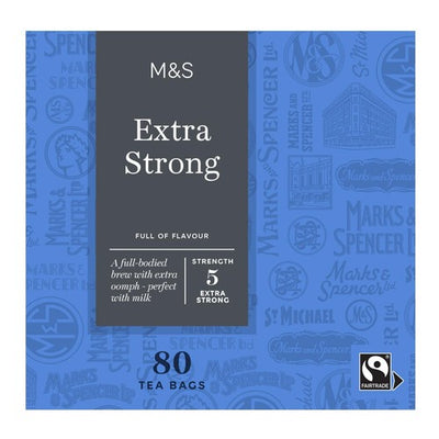 M&S M&S Fairtrade Extra Strong Black Tea Bags 80 Pack- Buy online at McGrocer