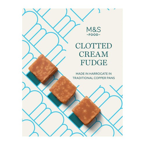 M&S Clotted Cream Fudge 175g, imported from the UK