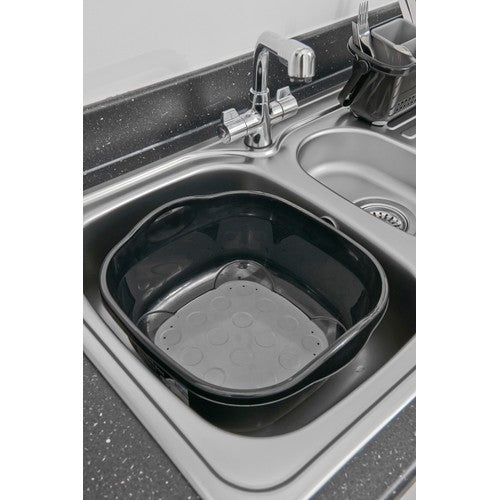Addis Washing Up Bowl Black Grey 8.5 Litre - British product