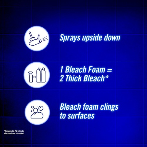 Domestos Bleach Foam Toilet and Bathroom