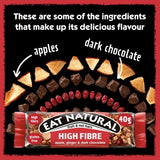 Eat Natural Apple Ginger Dark Chocolate Bars 3 x 40g - British product