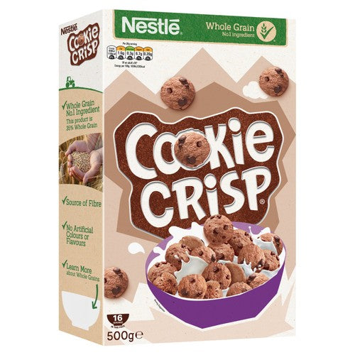 Nestle chocolate flavour crispy wheat and maize breakfast cereal 500g - British product