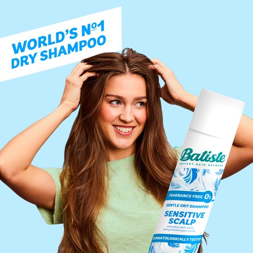 Batiste dry shampoo sensitive scalp fragrance free 200ml - British product