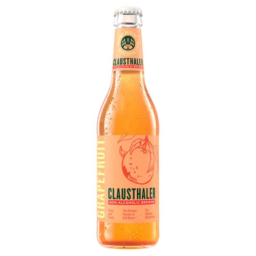 Clausthaler grapefruit radler alcohol-free beer 330ml - British product