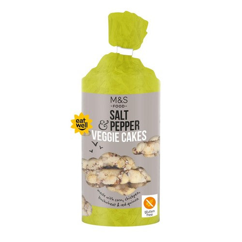 M&S Salt & Pepper Veggie Cakes 147g, imported from the UK