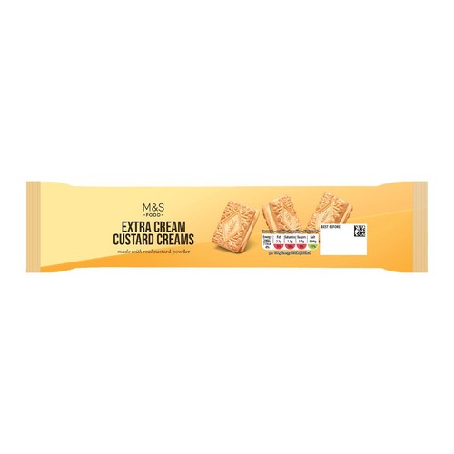 M&S extra cream custard creams biscuits 165g, imported from the UK