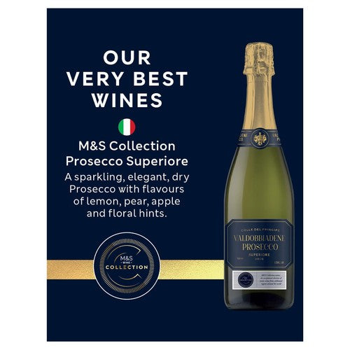 M&S Prosecco DOCG 75cl, imported from the UK