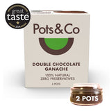 Pots & Co double chocolate ganache dessert pots 2 x 80g, imported from the UK