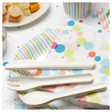 BioPak white paper forks 10 per pack - British product
