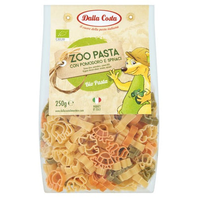M&S Della Costa Tri-Colour Organic Zoo Pasta Tomato and Spinach Pasta 250g- Buy online at McGrocer