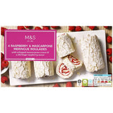 MS 4 Raspberry  Mascarpone Meringue Roulades Frozen