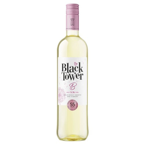 Black Tower B White low alcohol white wine 75cl - British product