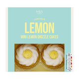 M&S lemon drizzle cakes 4 x 57g, imported from the UK