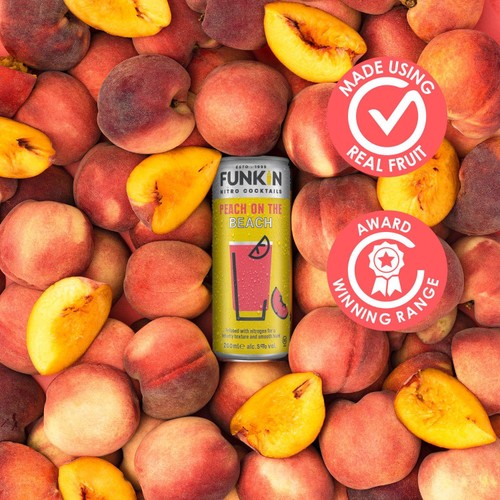 Funkin Peach Cocktail Nitro Can 200ml - British product