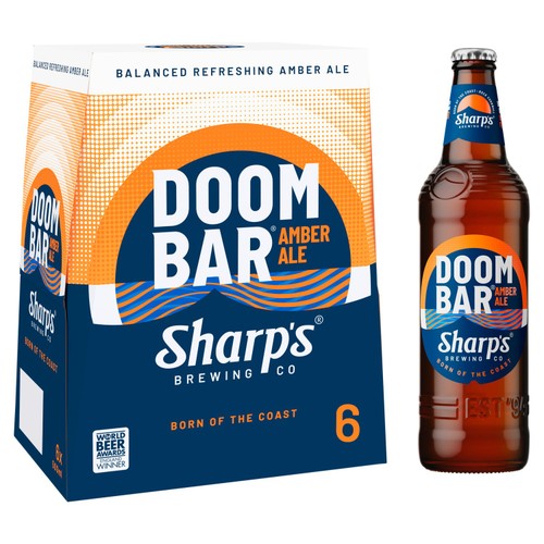 Sharps Doom Bar Amber Ale beer 6 x 500ml (British brand)