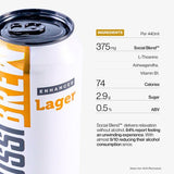 Impossibrew alcohol free lager with Social Blend, imported from the UK