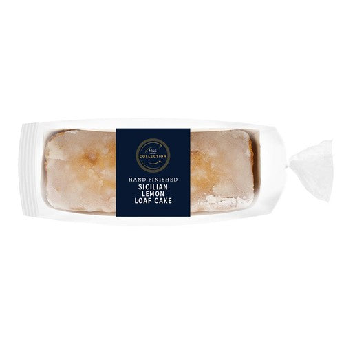 M&S Sicilian Lemon Loaf Cake 510g, imported from the UK