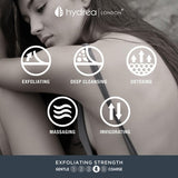 Hydrea London Black Exfoliating Spa Mitt MediumHard Texture